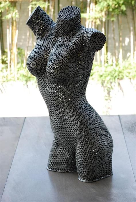 Lady Torso Big Cms High Abstract Metal Sculpture Large Etsy Metal