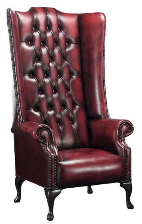 Leather wing chairs would make a perfect addition to any living space or to complement your chesterfield sofa. Chesterfield Soho 5ft 1780's Leather High Back Wing Chair ...