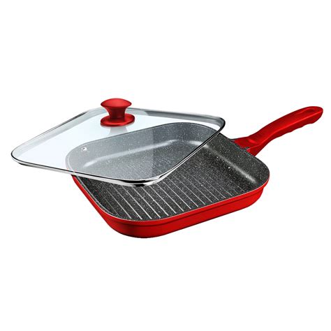 Tigaie Grill Capac Cooking By Heinner Home Chef Inductie 28x4cm