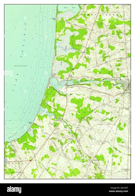 Pulaski New York Map 1956 124000 United States Of America By