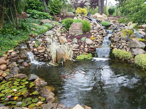 Landscape Water Features And Ponds Canton Ohio Pond Landscaping Pond