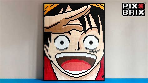 One Piece Monkey D Luffy Pixel Art Pix Brix Instructions In 2023