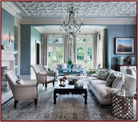 Blue Gray And White Living Room Ideas By Virginia Johnston Panas