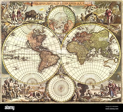 Gran Viejo Mapa Antiguo Detallada Del Mundo Viejos Mapas Del Hot Sex