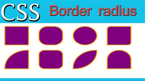 Css Border Radius Web Zone Youtube