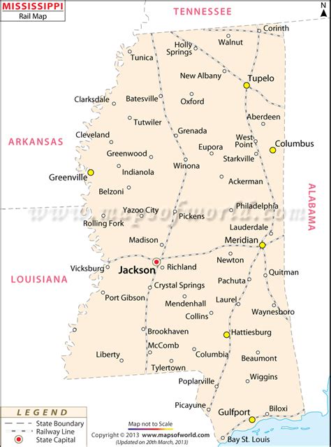 Large Detailed Roads And Highways Map Of Mississippi