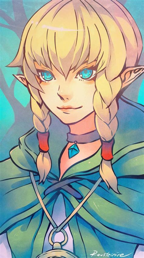 Linkle By Rousteinire Key Link The Legend Of Zelda Game Art Fanart Female Braids Blonde