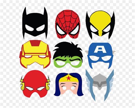 Avengers Clipart Mask Superhero Face Mask Printable Hd Png Download