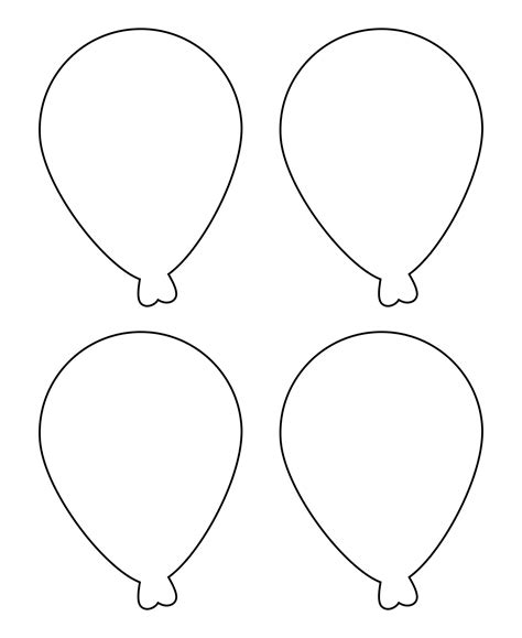Free Printable Balloons Template Printable Templates
