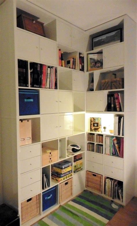 A Made To Measure Kallax Corner Bookcase Ikea Hackers