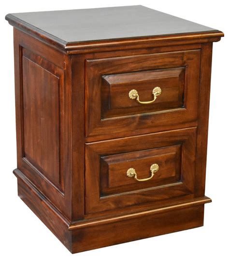 This means the height is similar to a standard desk giving a handy extra working. Legacy Solid Mahogany 2 Drawer File Cabinet - Traditional ...