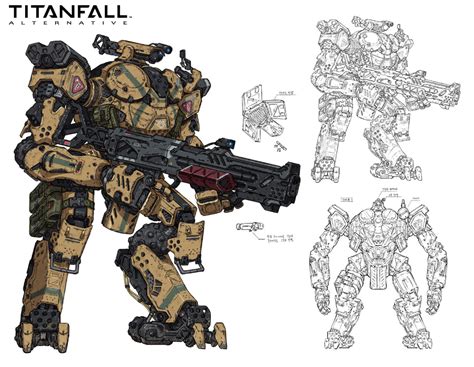 Artstation Vehicle Titanfall Fanart Woo Kim Titanfall Robot