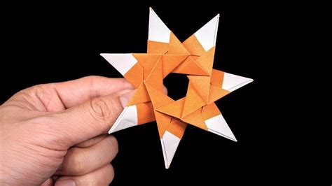 Easy Origami Ninja Stars 7 Points How To Make Youtube