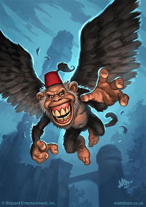 Flying Monkey By Mattdixon On Deviantart Monkey Art Creepy Animals