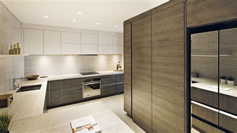 Kabinet tanpa handle adalah desain kitchen set yang sangat modern dan terlihat rapi. 20 Desain Kitchen Set untuk Rumah Minimalis