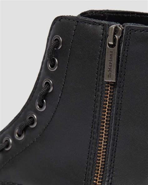 dr martens originals boots 1460 women s pascal nappa zipper boots black nappa womens