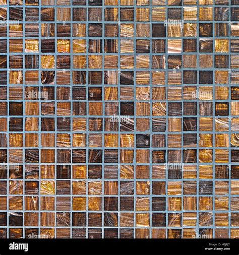 Brown Mosaic Tiles Stock Photo Alamy