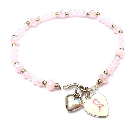Fine Shiny Pink Armband Voor Pink Ribbon € 1295 Jewellicious