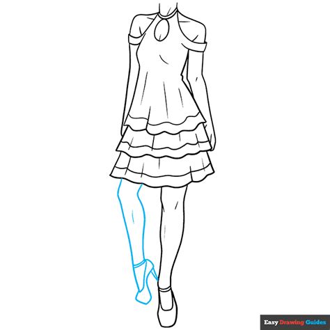 How To Draw An Anime Dress Easy Step By Step Tutorial
