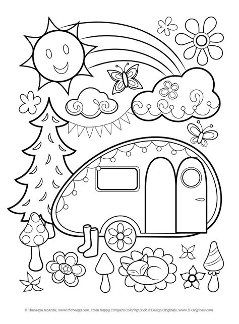 Camper Coloring Pages at GetDrawings | Free download