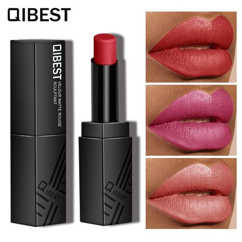 34 colors black body matte lipstick makeup moisturizing long lasting easy to wear cosmetics non