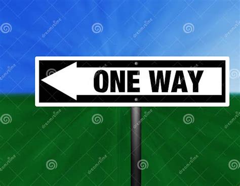 One Way Street Sign Stock Illustration Illustration Of Digital 3029247