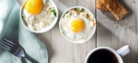 Baked Eggs With Kale Ricotta American Egg Board