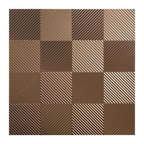 Acoustic metal ceiling tiles from architectural ceiling systems. Fasade Quattro 2 ft. x 2 ft. Vinyl Lay-In Ceiling Tile in ...