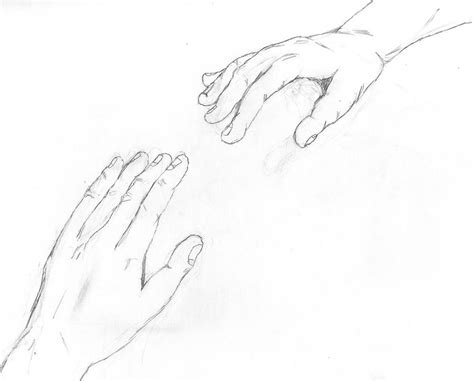 Sketches Of Hands Reaching Out Coloring Pages