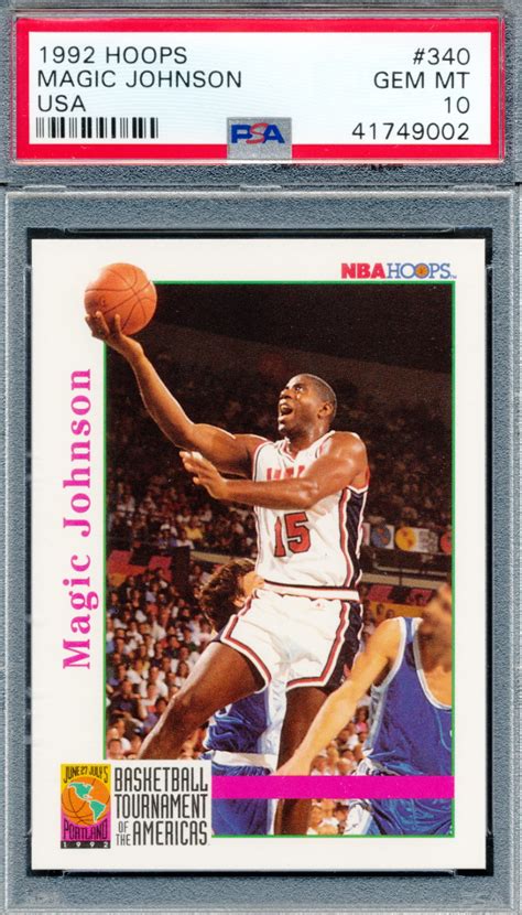 Prices are updated daily based upon 1992 hoops listings that sold on ebay and our marketplace. 1992 Hoops USA #340 Magic Johnson Basketball Card Graded ...
