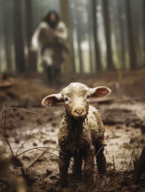 Original Christ Will Save the Lamb Digital Download Painting, Jesus Art