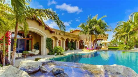 Summer Villa Houses Beautiful Pools Photography Palm Houses With Palm