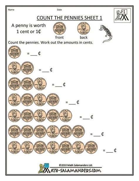 Check spelling or type a new query. 18 1st Grade Math Money Worksheets in 2020 (With images) | Money math worksheets, Money ...
