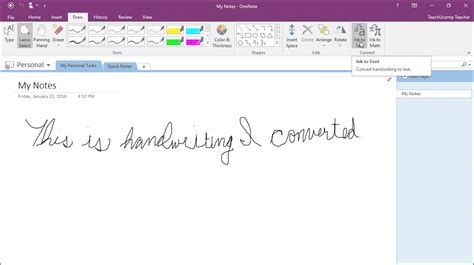 Convert Your Handwritten Notes To Digital Text With Onenote On Ipad