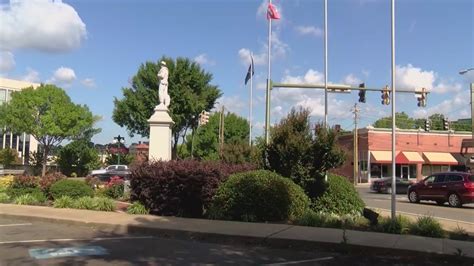 Fountain lake monument was established in 2002. Petition calls for removal of Confederate monument in Hot ...