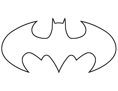 Batman Logo Stencil Clipart Best Clipart Best