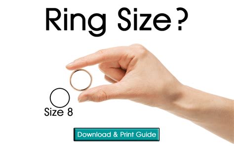 Ring Size Guide Chart