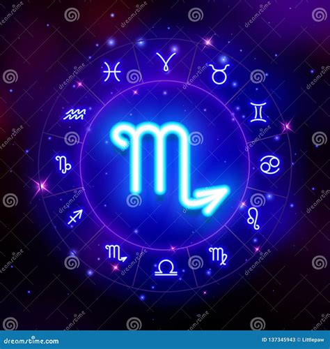 Scorpio Zodiac Sign Horoscope Symbol Vector Illustration Stock Vector