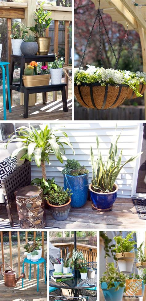 I approach potted plants in much the same way as floral arranging. Patio Decorating Ideas: Turning a Deck into an Outdoor ...