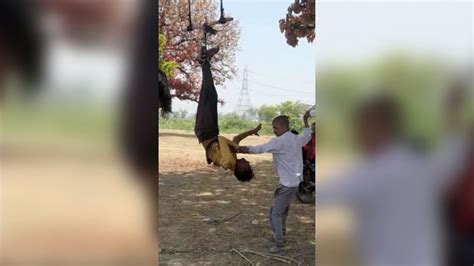 chhattisgarh man tied upside down thrashed on suspicion of theft 4 arrested