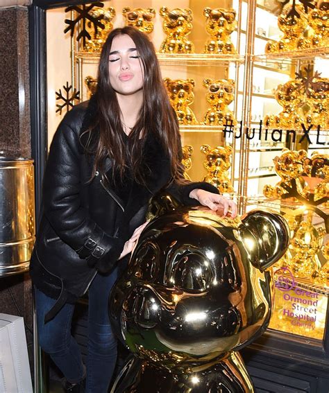 Dua Lipa Attends The Mount Street Christmas Lights Switch On Hosted