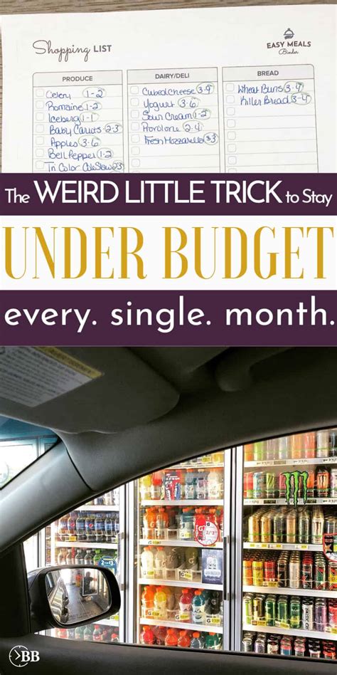 One Weird Trick To Stay Under Budget Every Single Month The Busy
