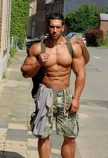 Shirtless Twink Hunk Latino Gay Rucksack Ripped Muscle Hairless Chest