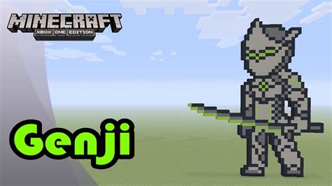 Minecraft Pixel Art Tutorial And Showcase Genji Overwatch Youtube