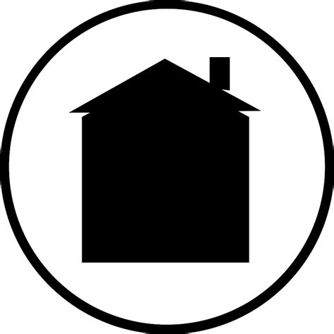 House Circle Vector Icon Free Download Svg And Png