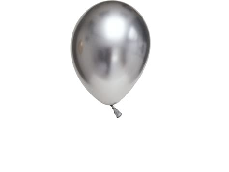 Download Chrome Balloon Silver Png Transparent Png Vhv