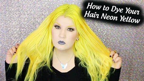 See more ideas about yellow hair, hair, dyed hair. How to Dye Your Hair Neon Yellow - YouTube