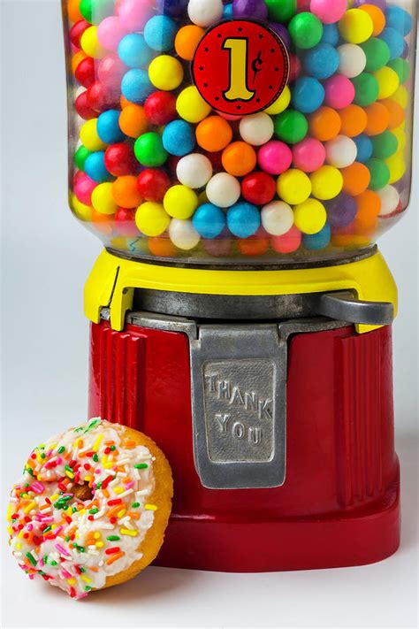 Donut And Bubblegum Machine Photograph By Garry Gay Fine Art America
