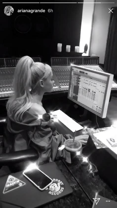 Ariana Grande Confirms Shes Working On New Music With Studio Pic ‘why