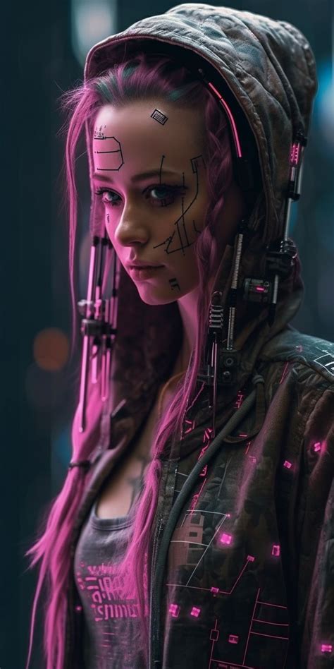 Futur Futuristic Woman Cyberpunk Scifi Sciencefiction 3d Art